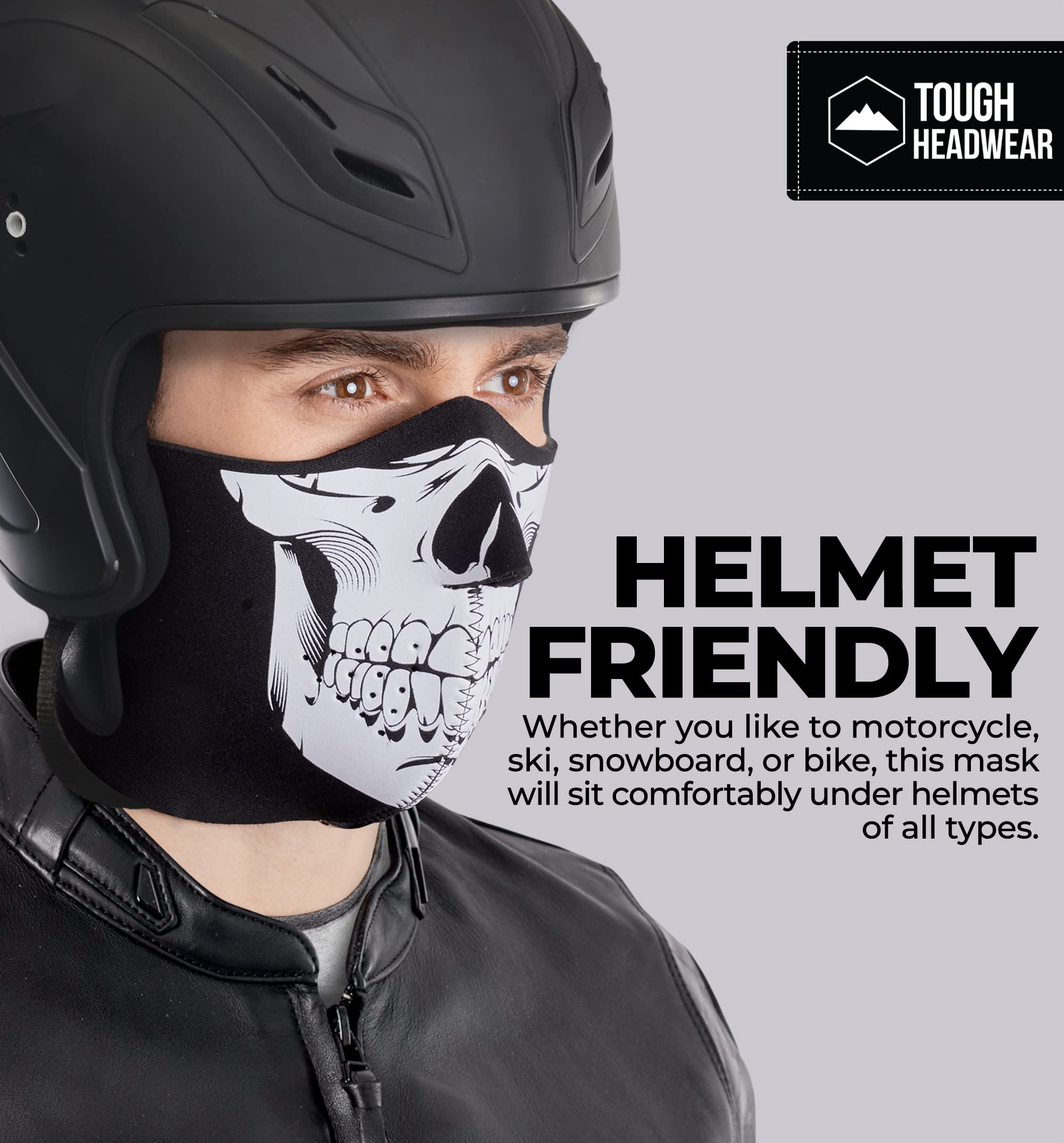 Amazon | Tough Headwear ネオプレン ハーフフェイスマスク 寒い天候